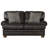 Aeryona 64" Italian Leather Match Loveseat with 2 Included Accent Pillows