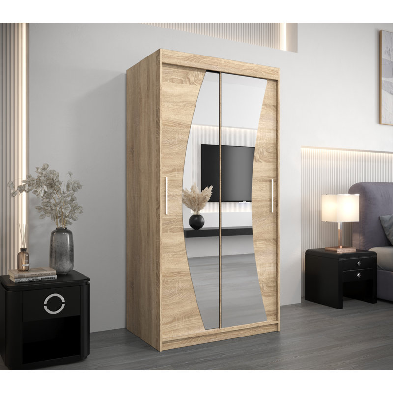 Aayon 2 Door Wardrobe, Sonoma Oak