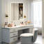 Miroir mural de salle de bain 36 po x 28 po: brouillard, 5 minutes, 3 couleurs réglables, pleine hauteur, fonction mémoire, panneau en métal galvanisé, désembuage de 36 po x 28 po, réglable, réflexion HD, imperméable à l'eau IP65, monté-1729744730