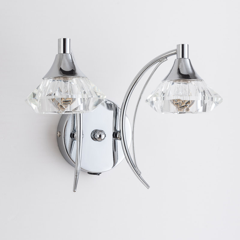 Rivale Armed Sconce, Polished Chrome