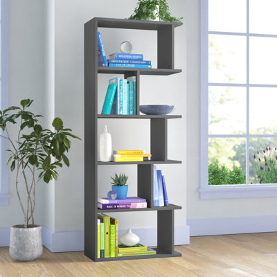 Tapi Modern Asymmetrical 5-Tier Bookcase Display Unit 