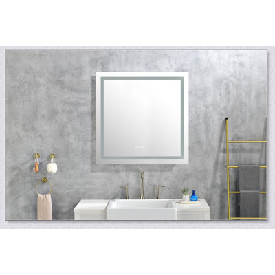 Miroir de salle de bain à DEL avec avant et rétroéclairage