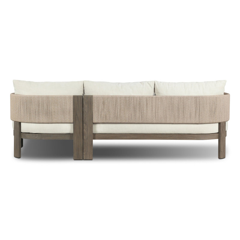 Delancy Outdoor 2PC Sectional-LAF Chaise-Vergo Cream, Right Hand Facing