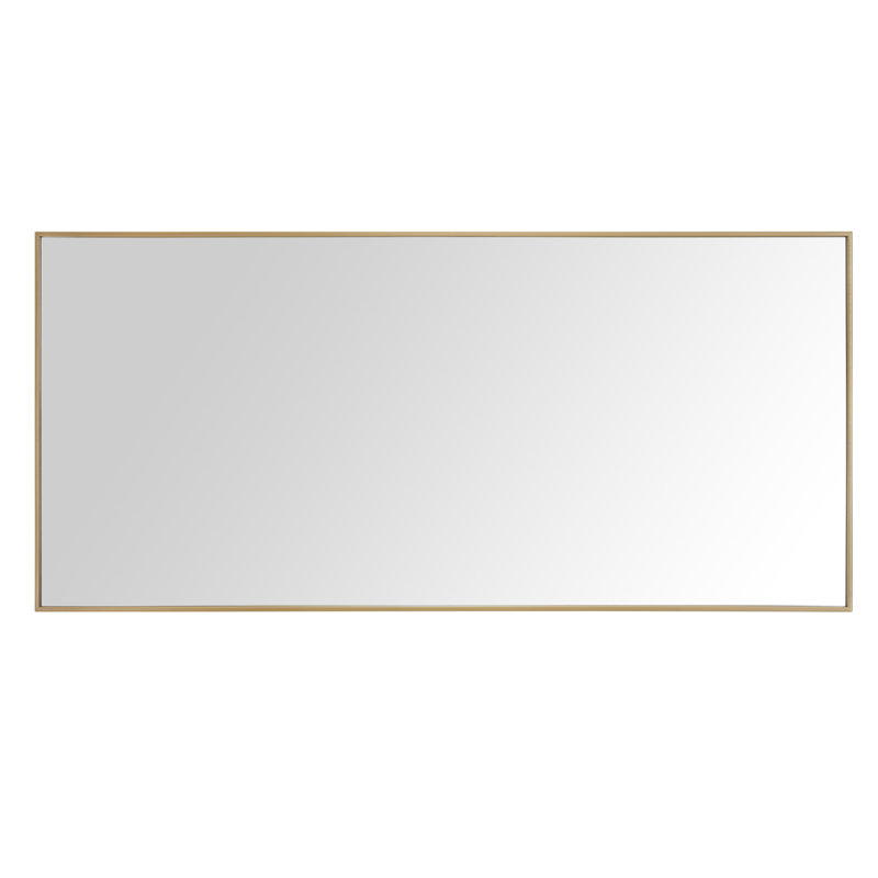 Miroir de salle de bain biseauté Sonoma, 27,6 po x 59,1 po, Or