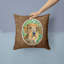 Coussin intérieur/extérieur brun teckel