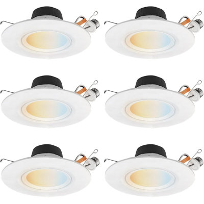 7.2'' Selectable Color Temperature 11 Watt LED Retrofit Recessed Lighting Kit