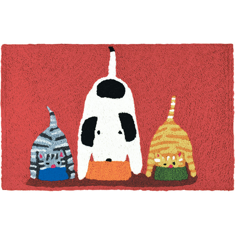 Tails Up Abstract Indoor Rug