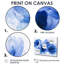 Velours bleu blanc, pivoines bleues - pivoines, art mural-1825531541-1651694514