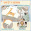 Kids 3 Piece Square Play Or Activity Table and Chair Set