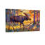 «Christmas Moose In Autumn Forest», peinture de paysage-1893911994