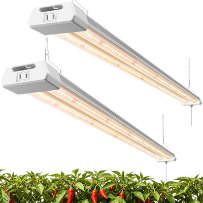 Barrina TX-S50 4' 50W Full-Spectrum LED Grow Light for Indoor Plants, Set of 2