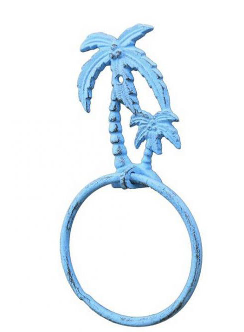 Towel Ring, Rustic Light Blue