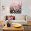 «Pink and Gray Cubes» par Elisabeth Fredriksson - reproduction d'art graphique sur toile tendue-22818678