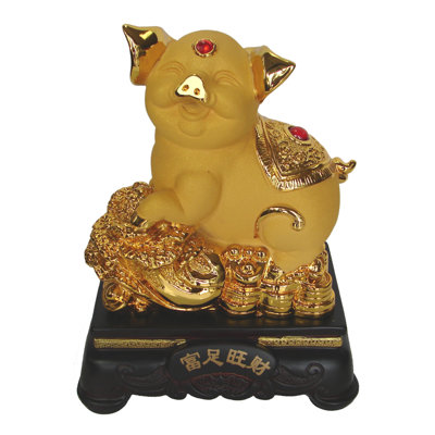Figurine cochon Bai Choi pour l'année lunaire chinoise du cochon
