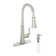 Willow Pull Down Sprayer Kitchen Faucet with Touchless Sensor, LED, Soap Dispenser and Deck Plate