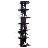 Modern RGB Wall-Mounted 7-Tier Floating Shelf-2006843304