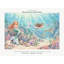 Mermaid Lagoon Wallpaper Mural, Peel and Stick Kids Room Wall Mural, Watercolor Nursery Wallpaper Made to Measure-952398350