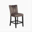 Brown Upholstered Counter Height Chair (Set of 2) for Kitchen Dining Room