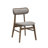 Starlight 5-Piece Solid Wood Dining Room Set With Sculpted Backrest Chairs