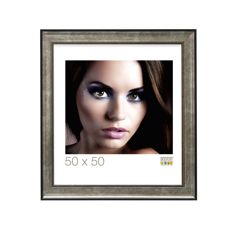 Silver Wood Matte Picture Frame, 15.75" x 23.62", Silver/ Black