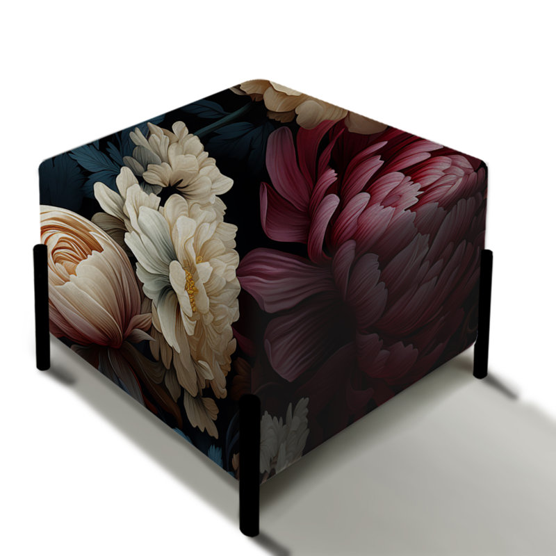 Mystic Flora Moody Patterns - Repose-pieds carré floral