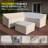 Nolensville Outdoor 5-Person L-Shaped Patio Conversation Set-921829773