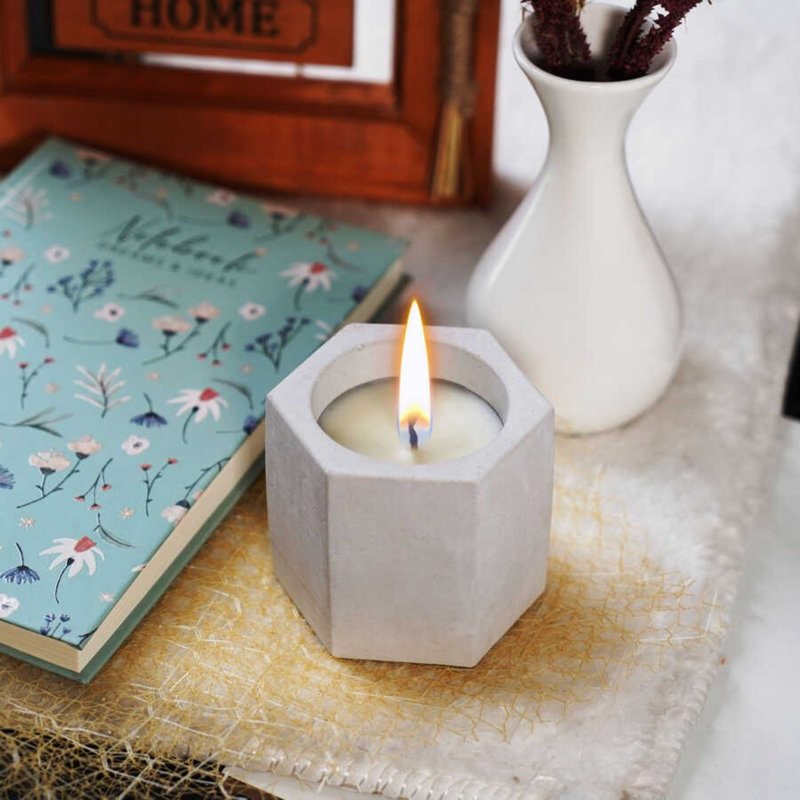 Scented Designer Candle, Gray