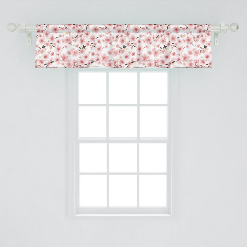 Ensemble de 2 cantonnières Ambesonne Cherry Blossom, L 42 po x L 12 po
