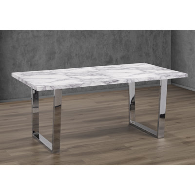 Metal Base Dining Table