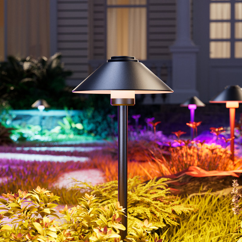 Smart RGBCW  Outdoor LED Mushroom Landscape Path Lights,IP67 Waterproof With Remote & App Control