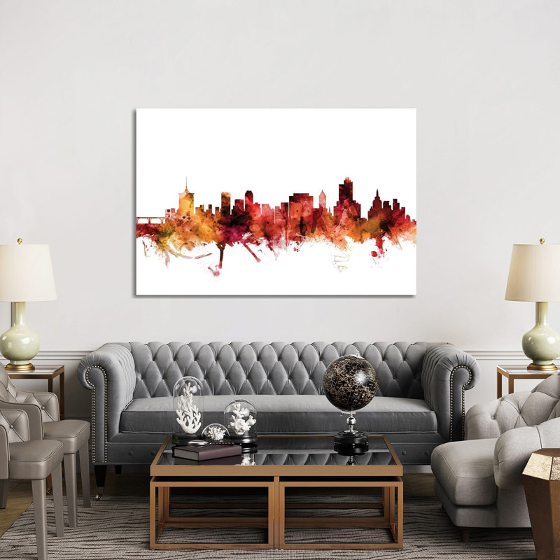 Tulsa, Oklahoma Skyline by Michael Tompsett - Wrapped Canvas Gallery-Wrapped Canvas Giclée, 152.5 cm H x 101.5 cm W