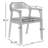 Anastassiya 18.5'' H Faux Leather Upholstered Armchair-582647959