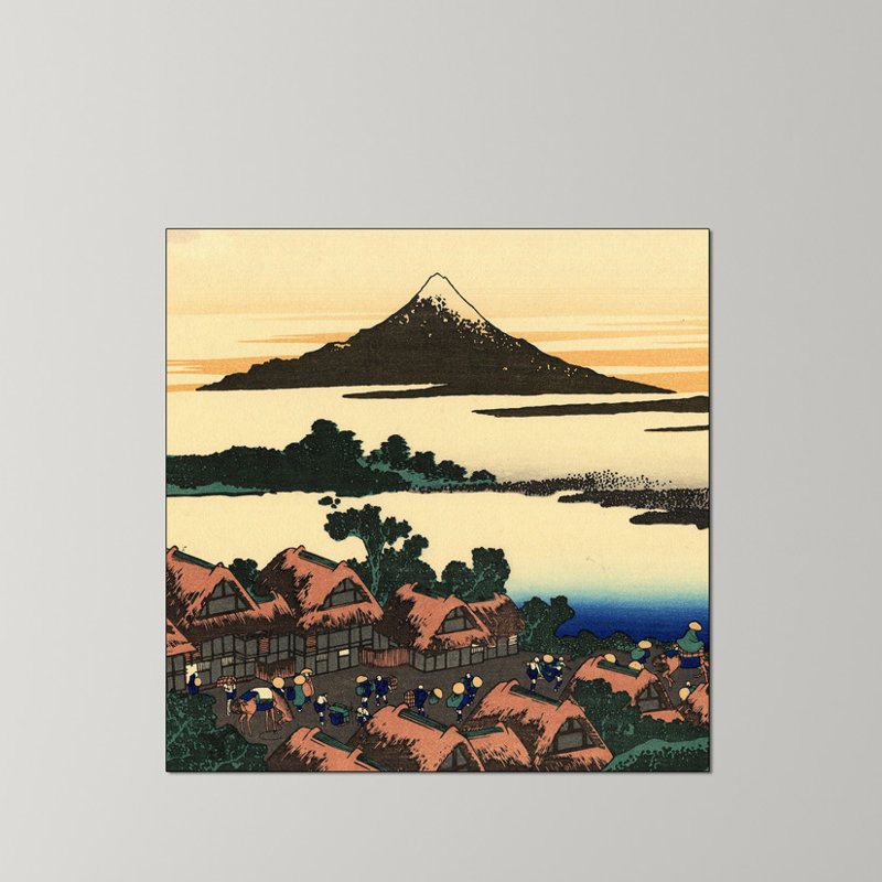 Hokusai - Wrapped Canvas Painting, 100cm H x 100cm W x 1.8cm D