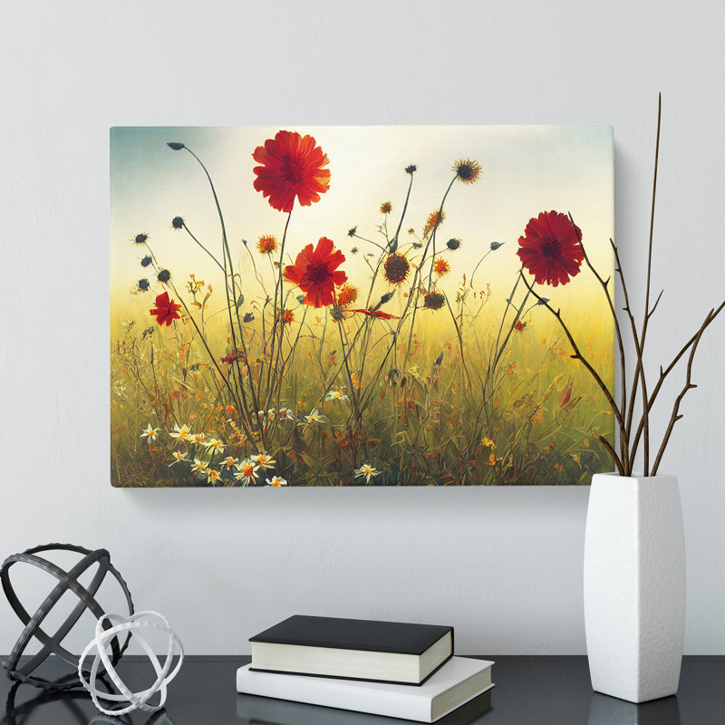 Great Wildflowers Floral - Wrapped Canvas, 35cm H x 50cm W x 3cm D
