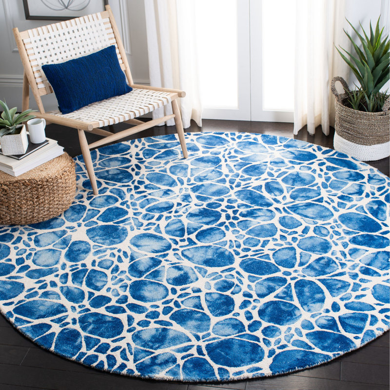 Tapis en laine touffeté à la main Lumsden, Rond 7 pi