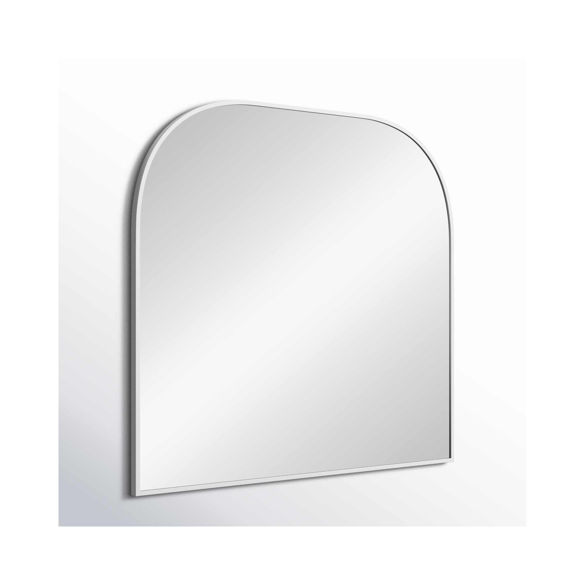 Sabine Metal Wide Arch Wall Mirror, Silver, 38" x 40"