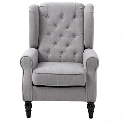 High Wingback Reading Chair,Accent Chair,Button Tufted Accent Chair(Only Accent Chair)