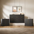 Diedre 3-Piece Bedroom Set, 9 Drawer Dresser And 3 Drawer Nightstand Set Of 2