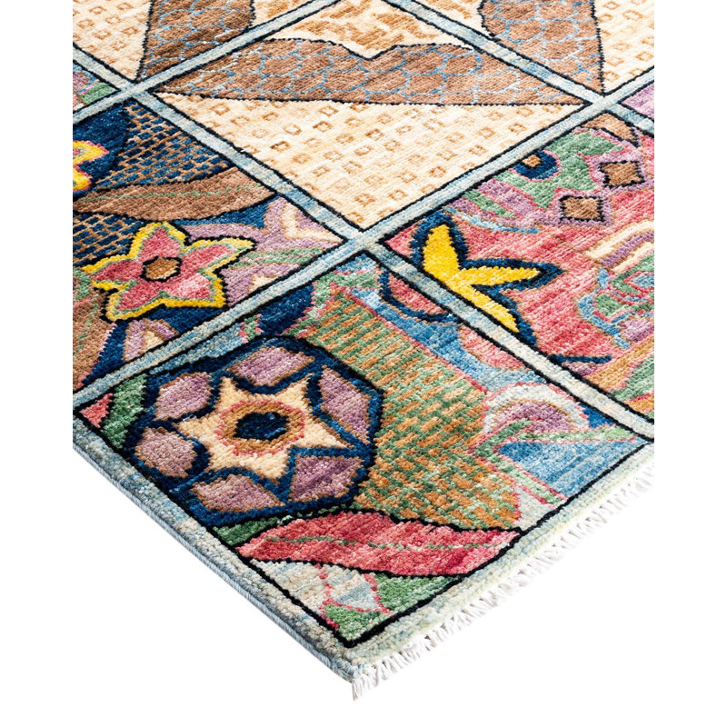 Overyed One-of-a-Kind Rectangle 6'4" X 8'7" Hand Knotted Area Rug