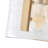 3-light Gold Adjustable Glass Wall Lamp