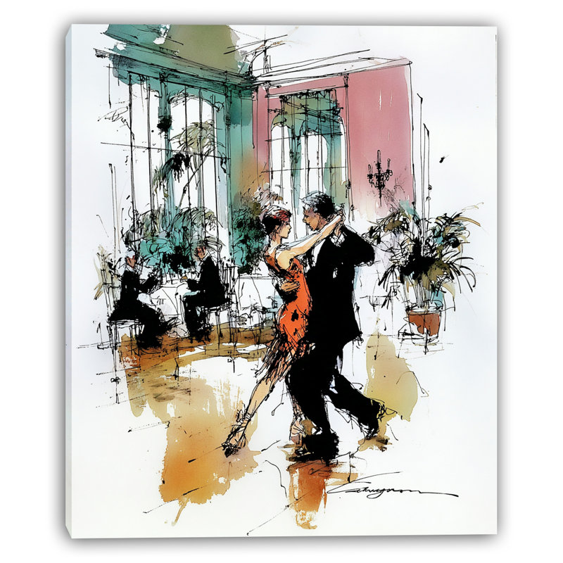 «Ballroom Elegance», art mural sur toile tendue