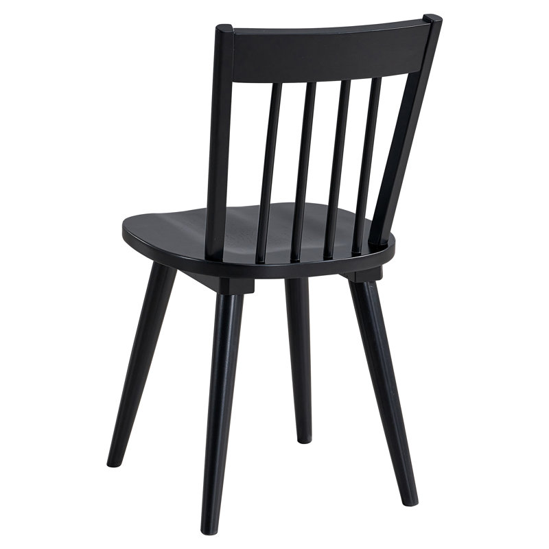Chaises de salle à manger Driana, Satin Black