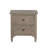 2-Drawer Nightstand With Round Bronze Pull Knobs