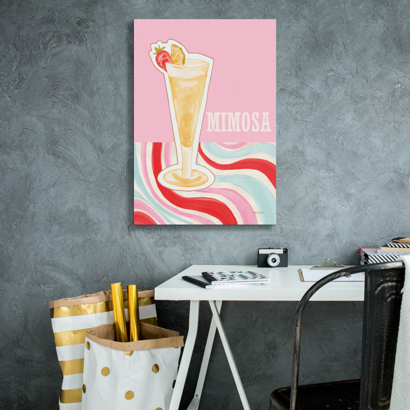 «Mimosa» par Yvette St. Amant, art mural sur toile, H 26 po x l 18 po x P 0,75 po