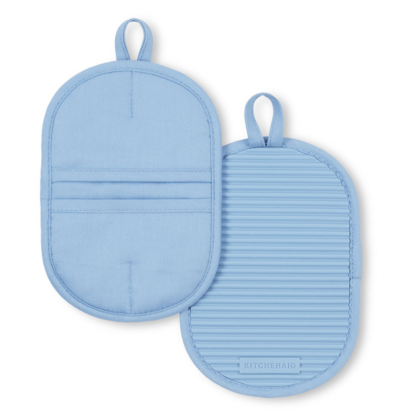KitchenAid® Ribbed Soft Silicone Pot Grabber, Blue