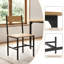 Ensemble de salle à manger ovale 5 pièces, table moderne à structure en métal avec chaises assorties et plateau en bois composite pour la cuisine et la salle à manger-373608578
