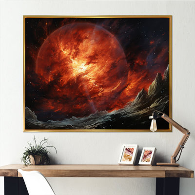 Planète Jupiter Stormy III - Jupiter, reproduction d'art sur toile