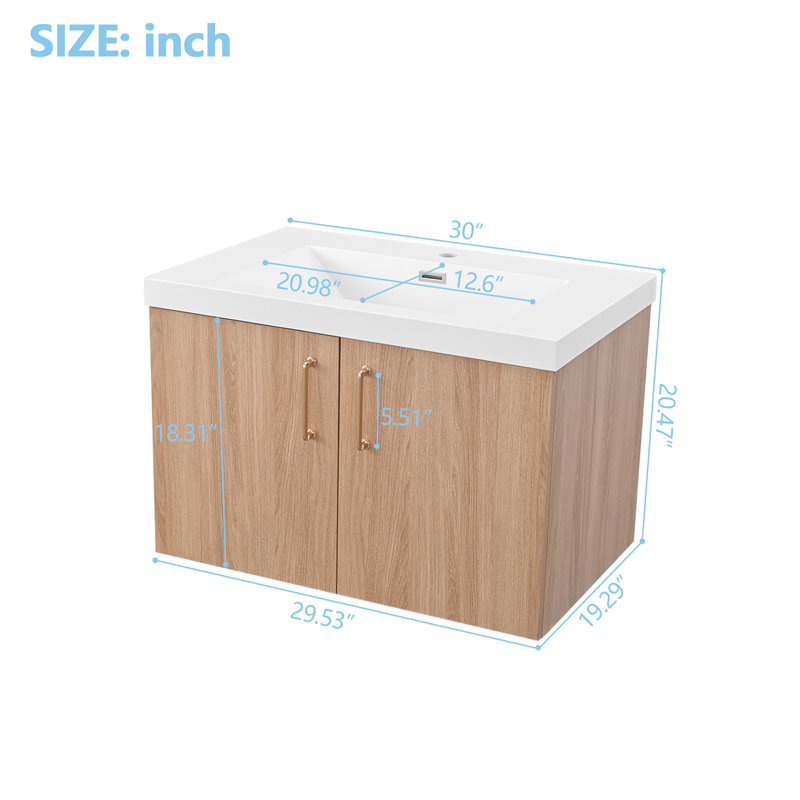 30 Inch Bathroom Vanity With Sink Top