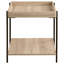 Table de bout carrée en bois d'ingénierie Jaro brun clair