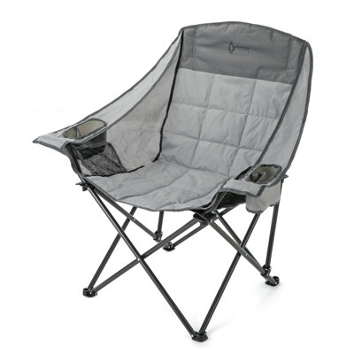 Oversized Folding Camp Chair with Duo Cup Holder by ARROWHEAD Outdoor